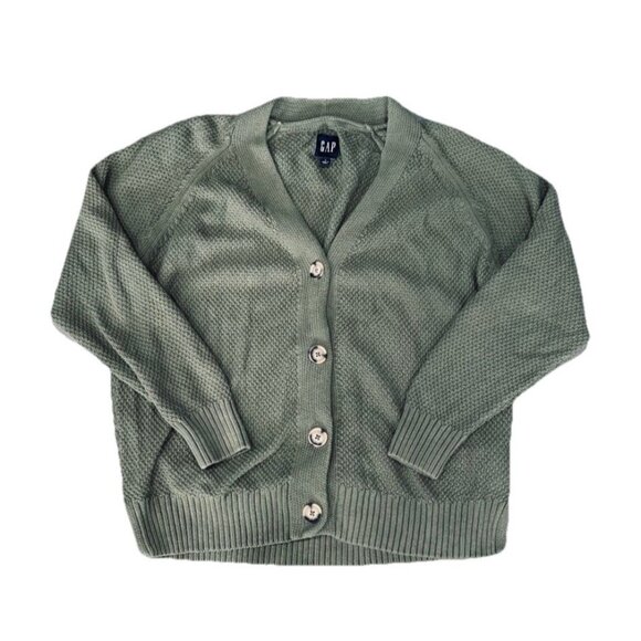 GAP Hunter Green Cardigan Size Large - Picture 2 of 4